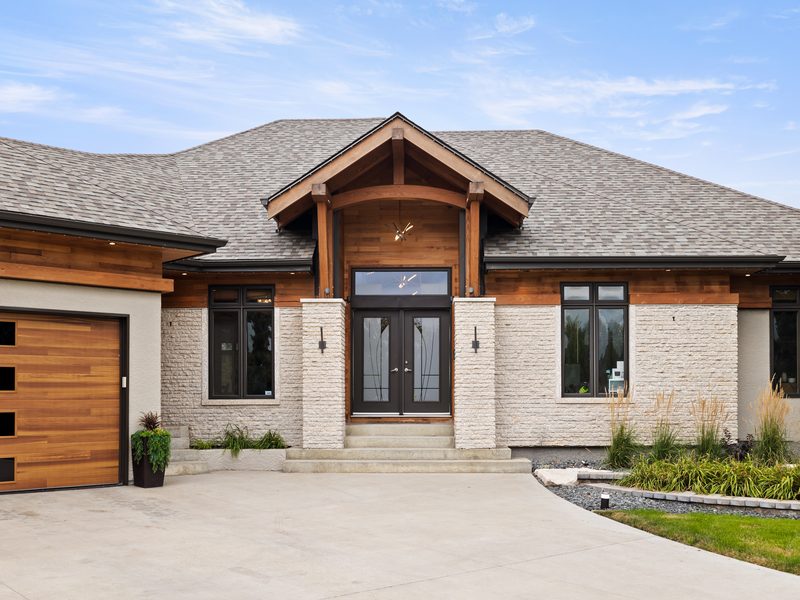 Finished custom timber-frame home